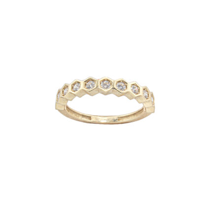 ANILLO DE DAMA ORO 14K #7