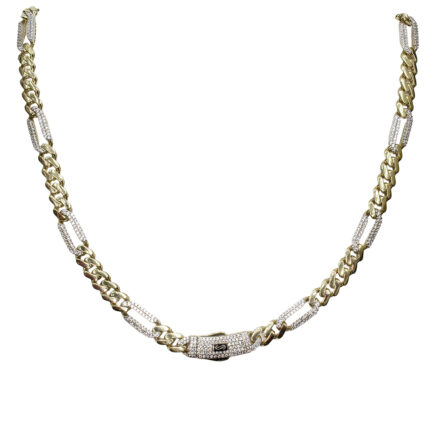 CADENA MONACO 50cm DE ORO 10K