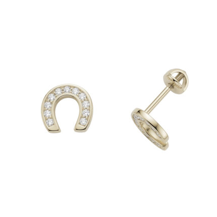 BROQUEL DE HERRADURA ORO 14K