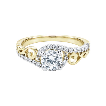 ANILLO DE COMPROMISO DE ORO 14K #7