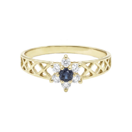 ANILLO DE FLOR #7.5 ORO 10K