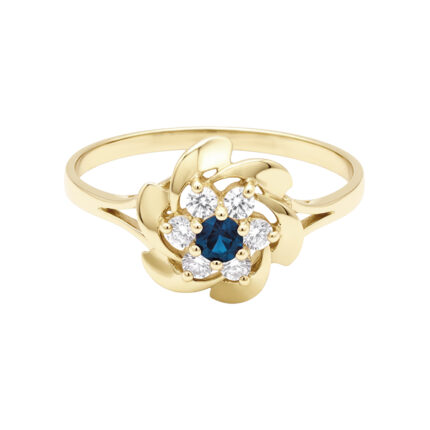 ANILLO FLORAL #7.5 ORO 10K