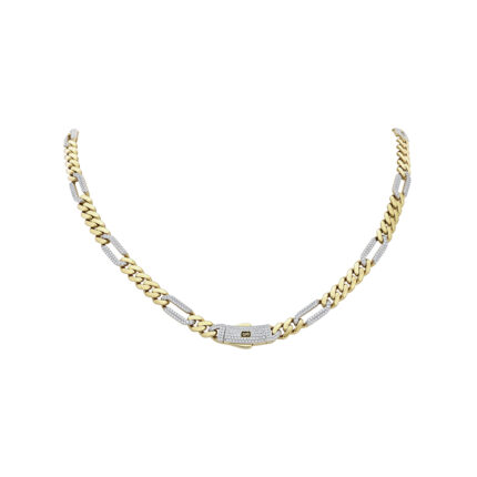 CADENA MONACO 50CM DE ORO 10K
