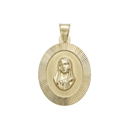 MEDALLA DE LA VIRGEN MARIA ORO 10K