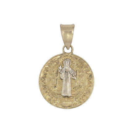 MEDALLA DE SAN BENITO ORO 10K