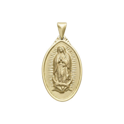 MEDALLA DE LA VIRGEN DE GUADALUPE ORO 10K