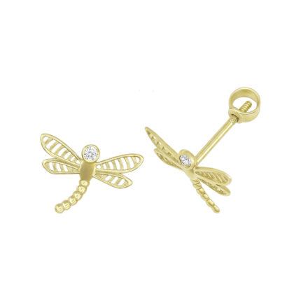 BROQUEL DE LIBELULA 14K